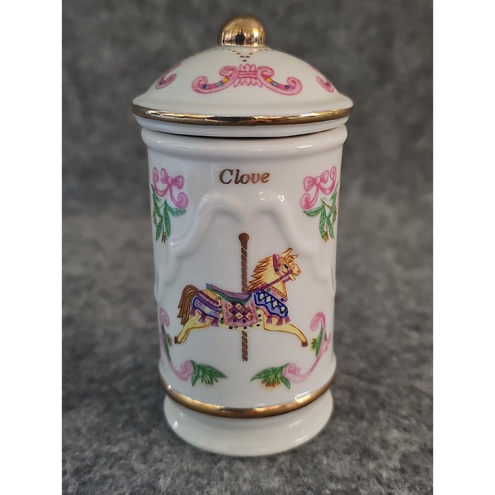 Lenox Carousel Fine Porcelain CLOVE Spice Jar